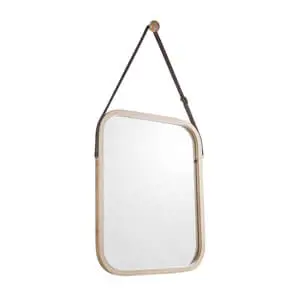 Present Time Idyllic Bamboo Mirror